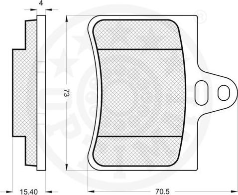 Optimal 83000 - Тормозные колодки, дисковые, комплект avtokuzovplus.com.ua