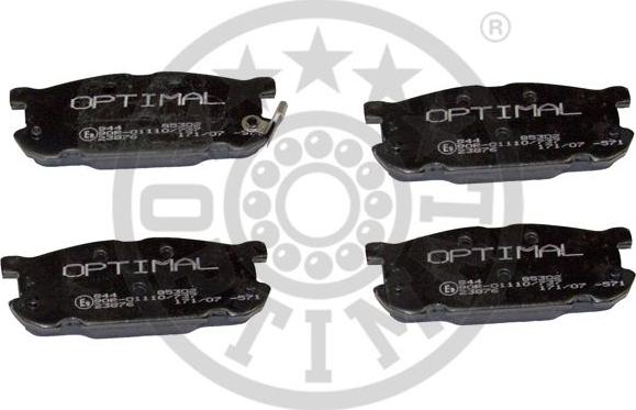 Optimal 85302 - Тормозные колодки, дисковые, комплект avtokuzovplus.com.ua