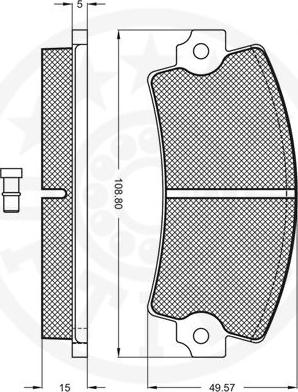 Optimal 9142V - Тормозные колодки, дисковые, комплект avtokuzovplus.com.ua