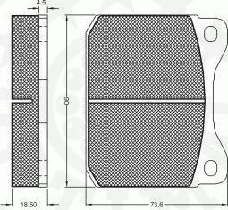 Optimal 9143/18,5 - Тормозные колодки, дисковые, комплект avtokuzovplus.com.ua