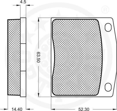 Optimal 9192 - Тормозные колодки, дисковые, комплект avtokuzovplus.com.ua