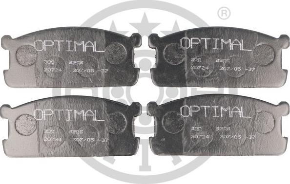 Optimal 9209 - Тормозные колодки, дисковые, комплект avtokuzovplus.com.ua