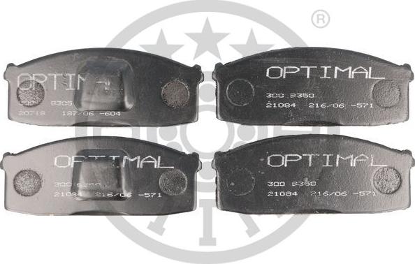 Optimal 9305 - Гальмівні колодки, дискові гальма autocars.com.ua