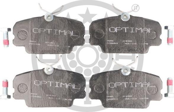 Optimal 9330 - Тормозные колодки, дисковые, комплект autodnr.net