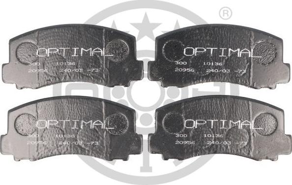 Optimal 9344 - Тормозные колодки, дисковые, комплект autodnr.net