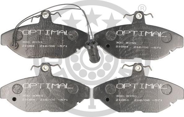 Optimal 9350 - Тормозные колодки, дисковые, комплект autodnr.net