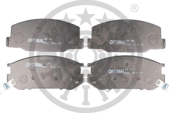 Optimal 9351 - Тормозные колодки, дисковые, комплект autodnr.net