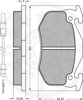 Optimal 9397 - Гальмівні колодки, дискові гальма autocars.com.ua