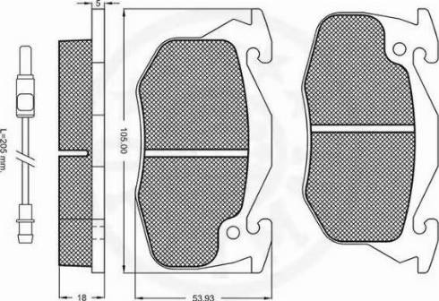 Optimal 9415 - Тормозные колодки, дисковые, комплект autodnr.net