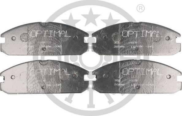 Optimal 9515 - Тормозные колодки, дисковые, комплект avtokuzovplus.com.ua