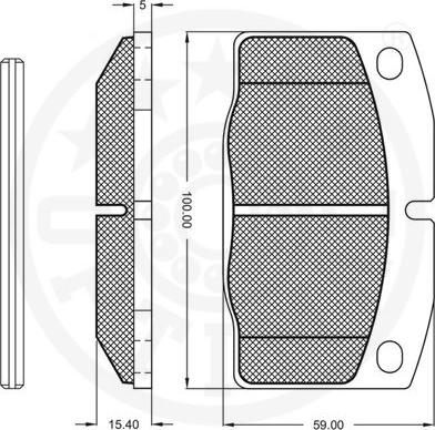 Optimal 9524 - Тормозные колодки, дисковые, комплект avtokuzovplus.com.ua