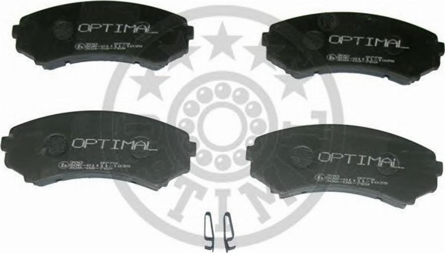 Optimal 9778 - Тормозные колодки, дисковые, комплект autodnr.net