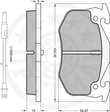 Optimal 9899 - Гальмівні колодки, дискові гальма autocars.com.ua