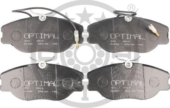 Optimal 9913 - Тормозные колодки, дисковые, комплект avtokuzovplus.com.ua
