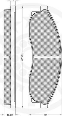 Optimal 9916 - Гальмівні колодки, дискові гальма autocars.com.ua
