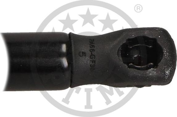 Optimal AG-40809 - Газова пружина, кришка багажник autocars.com.ua