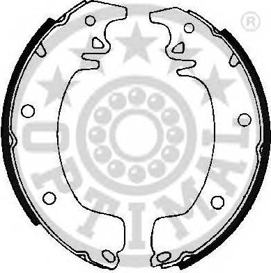 OPTIMAL BB-3130 - Комплект гальм, барабанний механізм autocars.com.ua