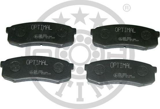 Optimal BP-09809 - Тормозные колодки, дисковые, комплект autodnr.net
