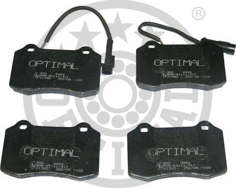 Optimal BP-09848 - Тормозные колодки, дисковые, комплект avtokuzovplus.com.ua