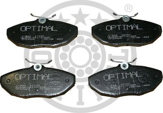Optimal BP-12152 - Тормозные колодки, дисковые, комплект autodnr.net