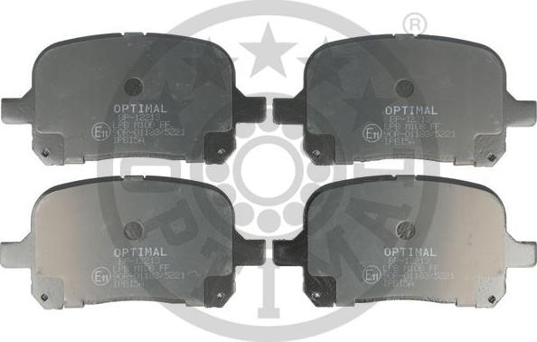 Optimal BP-12213 - Гальмівні колодки, дискові гальма autocars.com.ua
