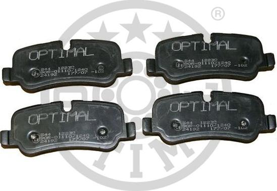 Optimal BP-12230 - Гальмівні колодки, дискові гальма autocars.com.ua