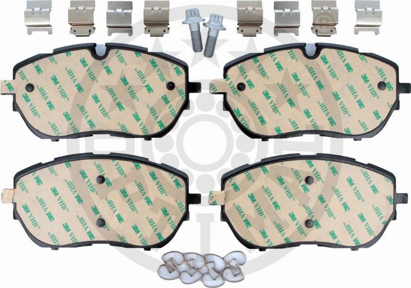 Optimal BP-12856 - Тормозные колодки, дисковые, комплект autodnr.net