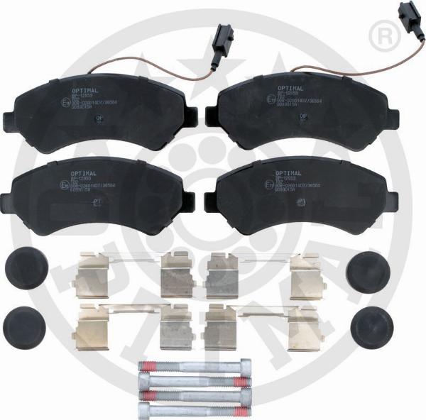 Optimal BP-12959 - Гальмівні колодки, дискові гальма autocars.com.ua