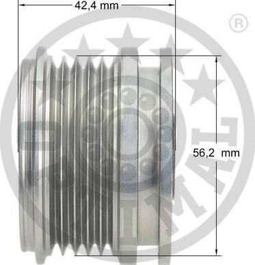 Optimal F5-1010 - Шків генератора autocars.com.ua