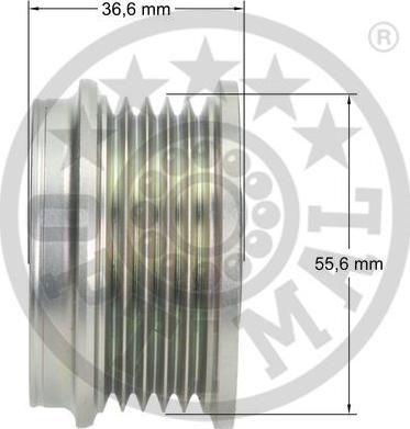 Optimal F5-1012 - Ремінний шків, генератор autocars.com.ua