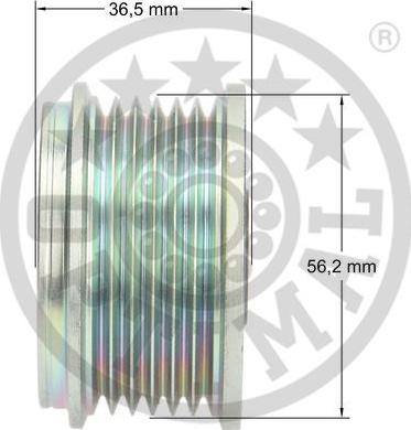 Optimal F5-1013 - Шкив генератора, муфта autodnr.net