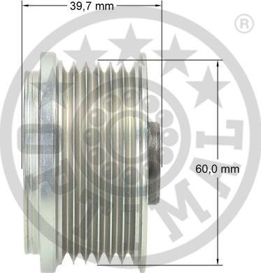 Optimal F5-1027 - Ремінний шків, генератор autocars.com.ua