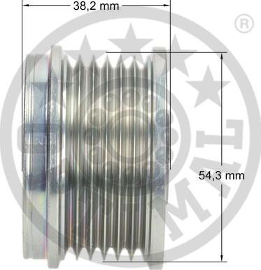 Optimal F5-1046 - Шків генератора autocars.com.ua