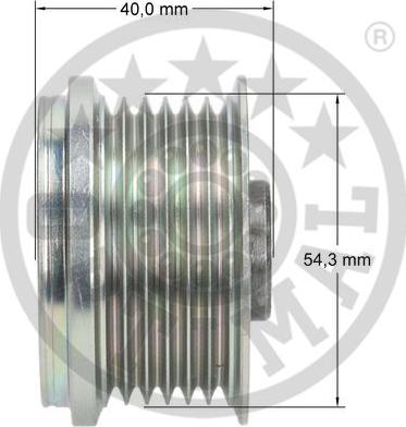 Optimal F5-1094 - Ремінний шків, генератор autocars.com.ua