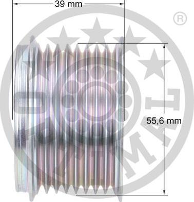 Optimal F5-1104 - Ремінний шків, генератор autocars.com.ua