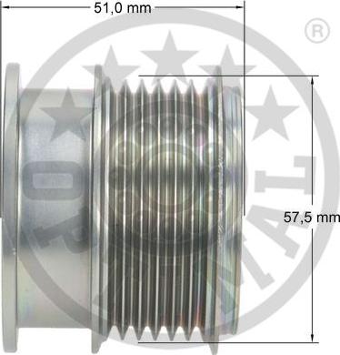 Optimal F5-1134 - Шкив генератора, муфта autodnr.net