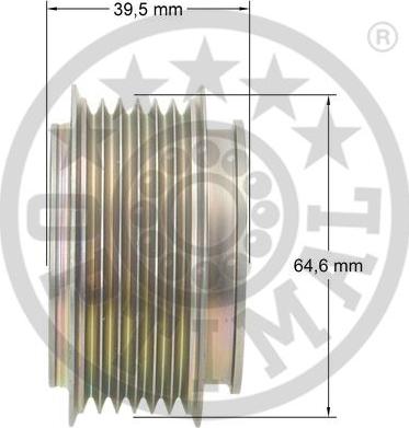 Optimal F5-1149 - Ремінний шків, генератор autocars.com.ua