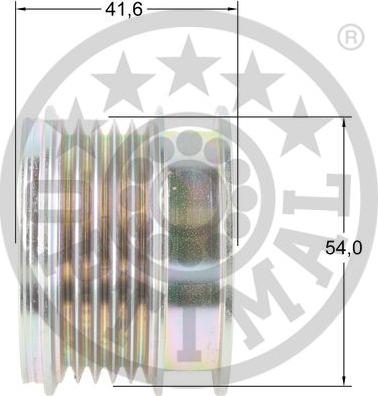 Optimal F5-1174 - Ремінний шків, генератор autocars.com.ua