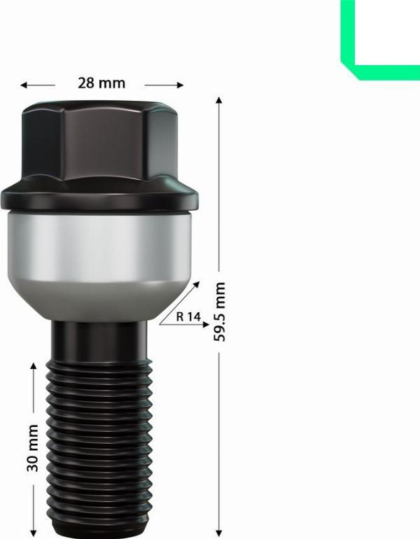 OPTIMAL OP-UWB10061-1 - Болт для кріплення колеса autocars.com.ua