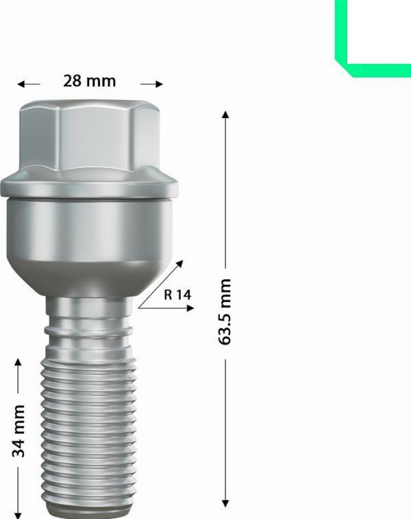 OPTIMAL OP-UWB10062-1 - Болт для кріплення колеса autocars.com.ua