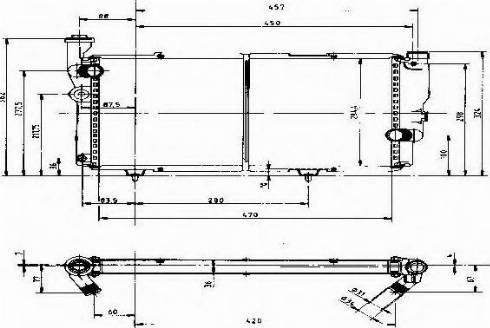 Ordonez 1020291808 - Радіатор, охолодження двигуна autocars.com.ua