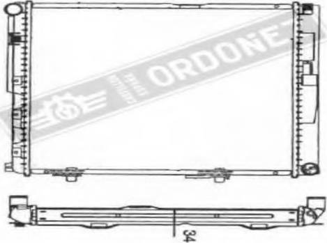 Ordonez 2060198 - Радіатор, охолодження двигуна autocars.com.ua