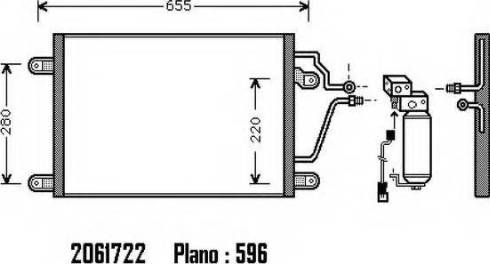 Ordonez 2061722 - Конденсатор, кондиціонер autocars.com.ua