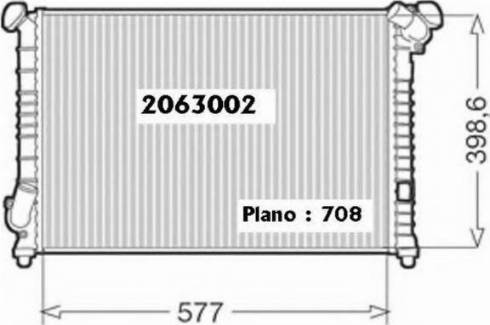 Ordonez 2063002 - Радіатор, охолодження двигуна autocars.com.ua