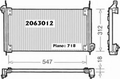 Ordonez 2063012 - Конденсатор, кондиціонер autocars.com.ua