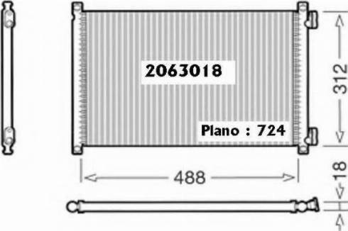 Ordonez 2063018 - Конденсатор, кондиціонер autocars.com.ua