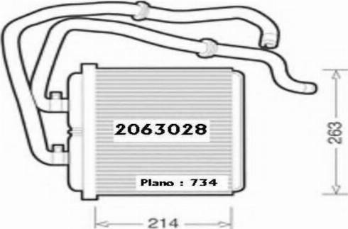 Ordonez 2063028 - Теплообменник, отопление салона autodnr.net