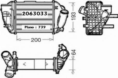 Ordonez 2063033 - Интеркулер autocars.com.ua