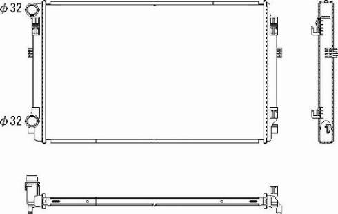 Ordonez 2064117 - Радіатор, охолодження двигуна autocars.com.ua