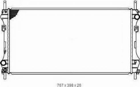 Ordonez 2065003 - Радіатор, охолодження двигуна autocars.com.ua